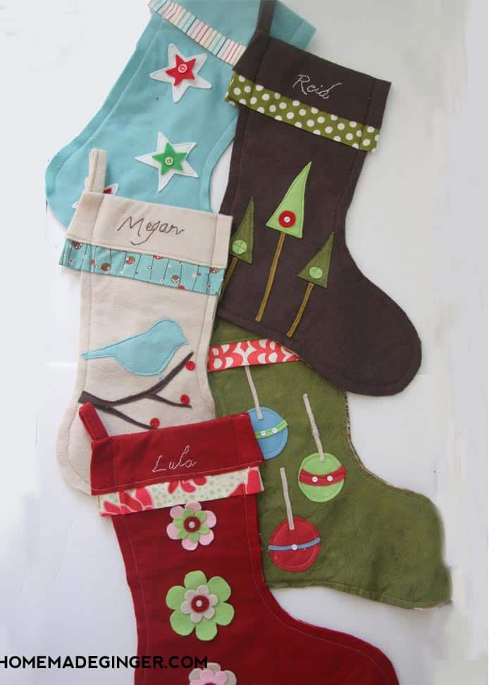 Make your own DIY stockings using this super easy method that even a beginner can do!