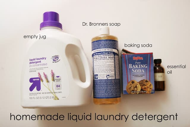 Homemade Liquid Laundry Detergent