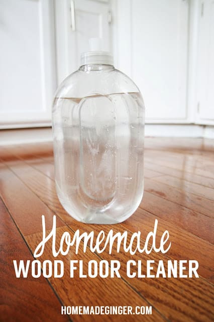 Make this simple homemade wood floor cleaner with just a few simple ingredients. It's all natural and safe for kids and pets!