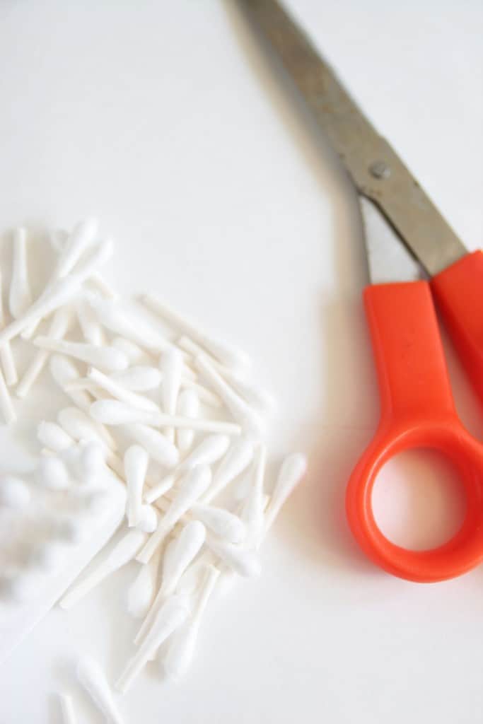 Make an adorable letter with cotton swabs! This Q-Tip craft is a great activity for kids!