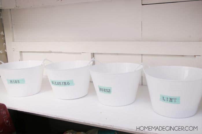 Basement Laundry Room Makeover! Transform your unfinished basement laundry room with a tiny budget using these laundry room ideas and DIYs!