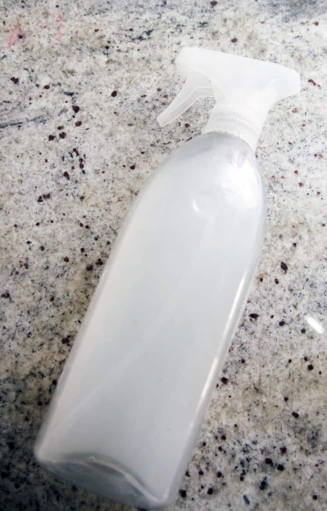 Make your own homemade granite cleaner using just a few ingredients! It's so easy and will save you tons of money!