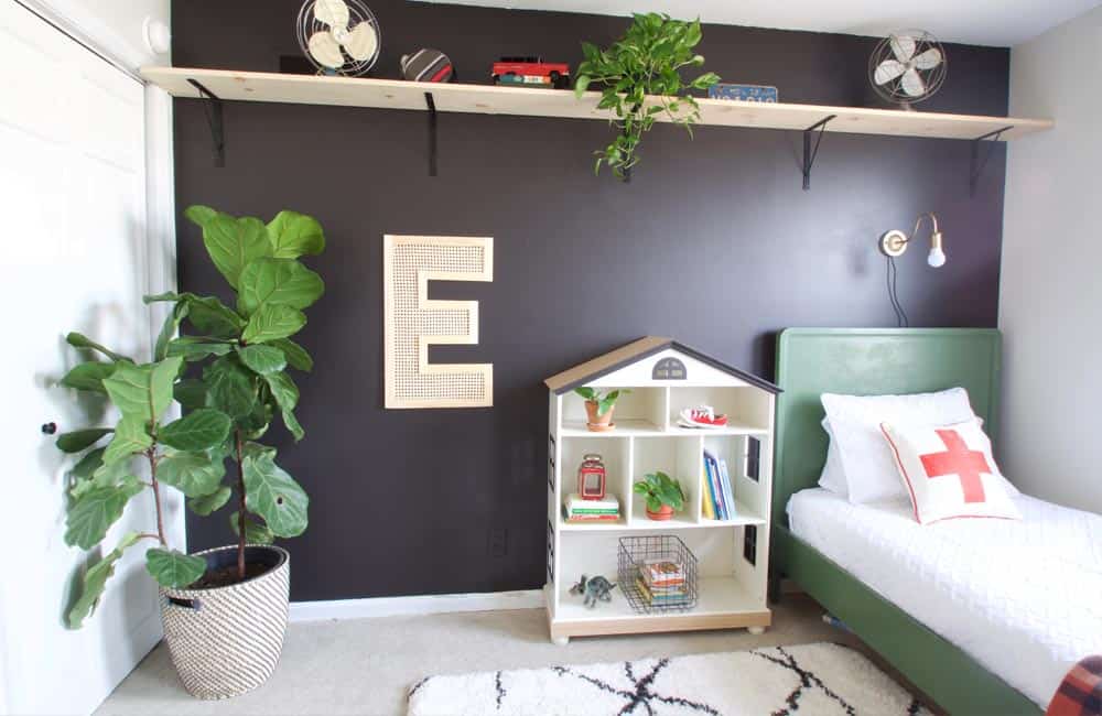 Make some DIY letter wall art using cane webbing. This modern letter wall art is easy to do and makes a big statement on any wall!